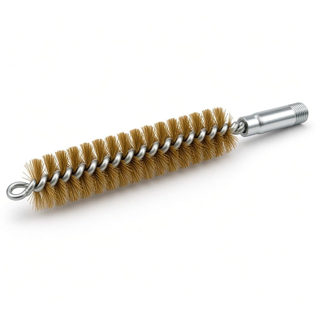 Brass Wire Boiler Tube Brush, 20 mm × 200 mm