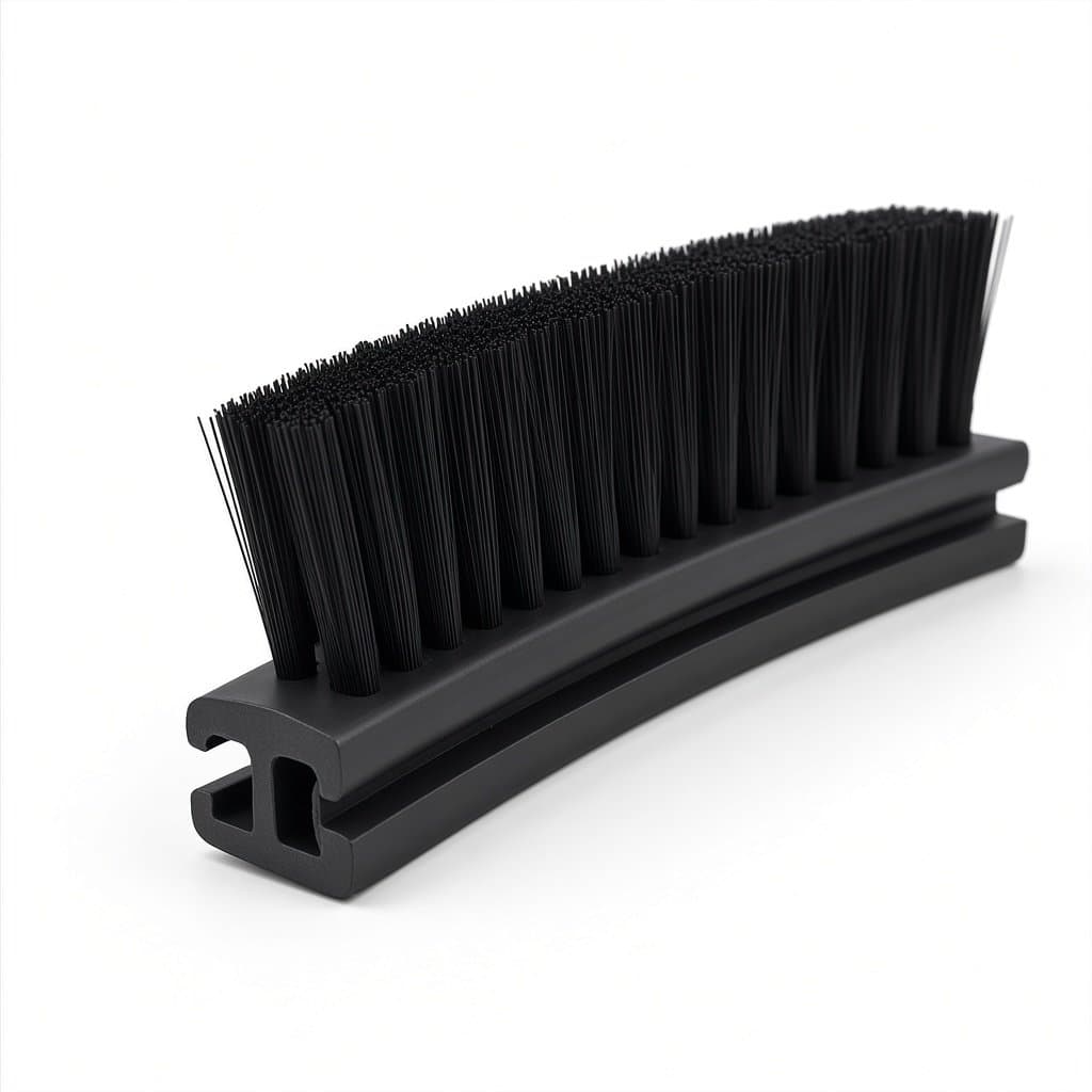 Clip-On TPV/TPE Flexible Seal Brush Strip