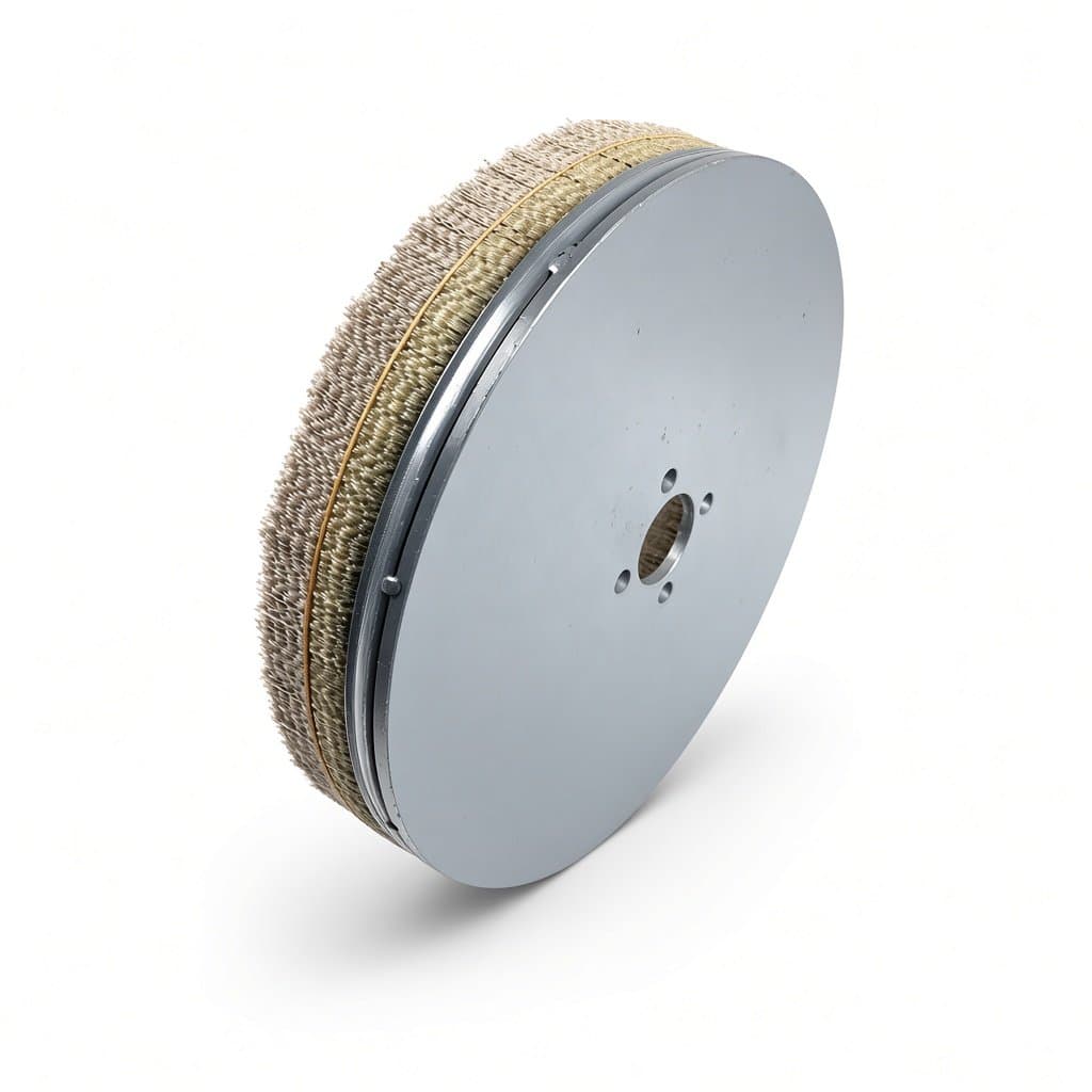 350 mm Aluminium Oxide 120 Grit CNC Disc Deburring Brush