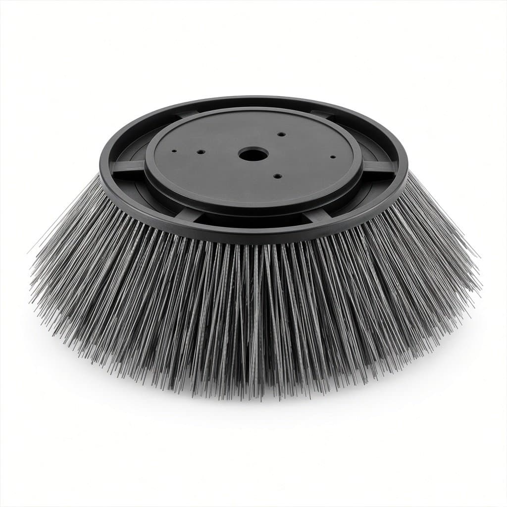 Gutter Broom for Dulevo 5000, 1100 mm Poly / Flat Wire Mix