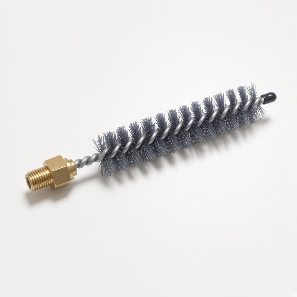 Spin-Grit Abrasive Nylon Tube Brush, 1/4-28 Male Thread