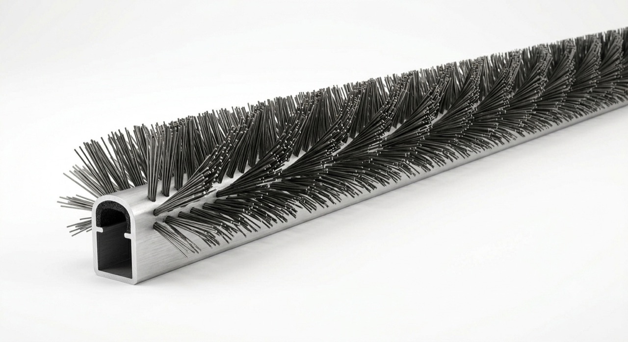 Gutter Broom Flat-Wire Tuft Section